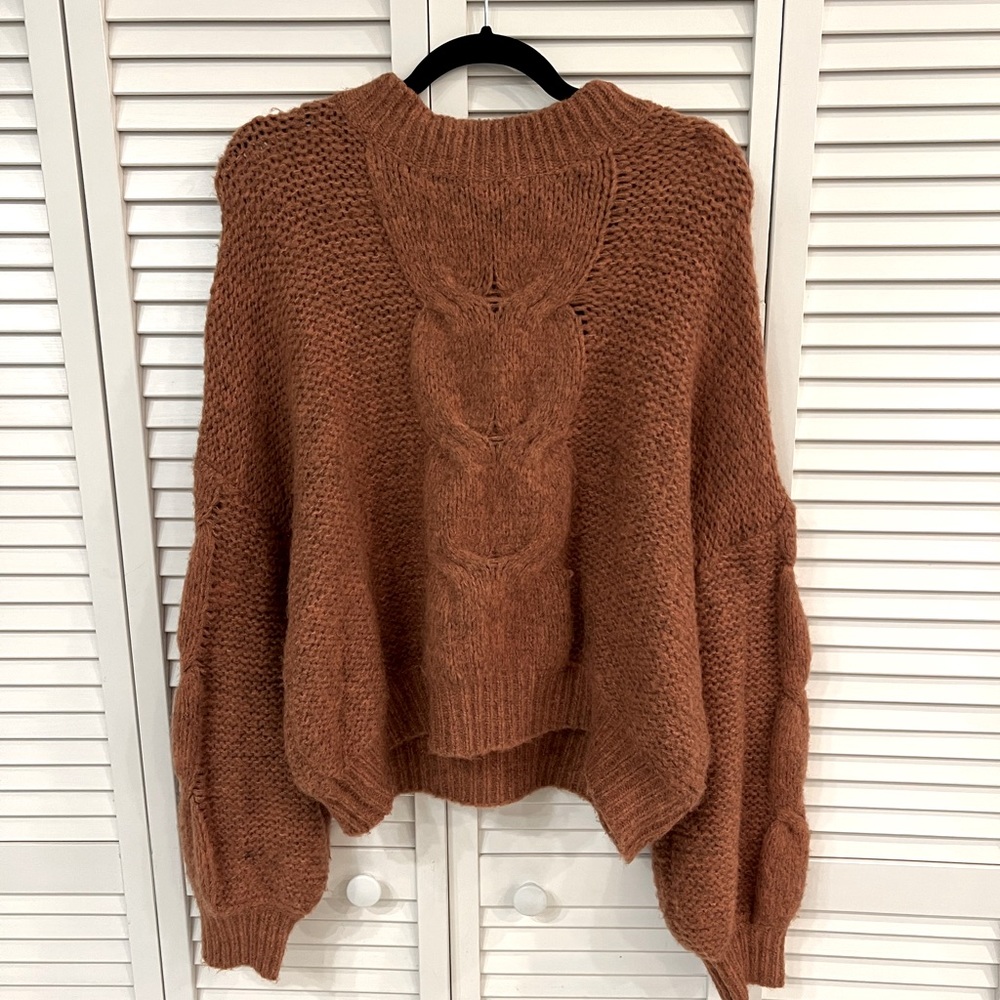 Rust colored orange turtleneck